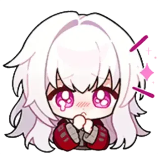 🥹 01a86c15 动漫, 漫画, 可爱, 女孩, Q版, 贴纸 telegram sticker