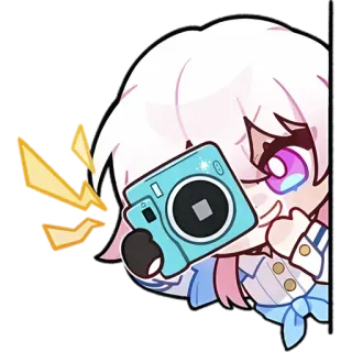 📸 8052c804 动漫, 卡通, 角色, 相机, 贴纸, 可爱 telegram sticker