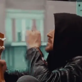 💲 73f928c2 middle finger, offensive, rude, gesture, man, hoodie whatsapp sticker