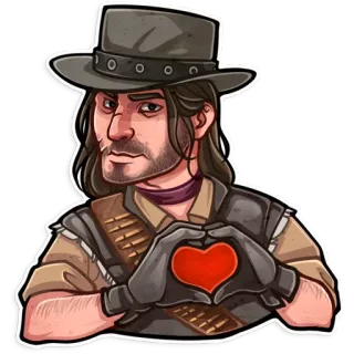Red Dead Redemption telegram stickers