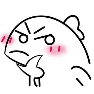 🦖 02f0fc83 marah, kesal, berpikir, kartun, emoji, ekspresi telegram sticker