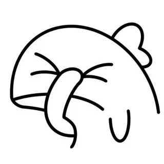 🦖 53eccbe5 kartun, karakter, ilustrasi, lucu, imut, sederhana, gestur telegram sticker