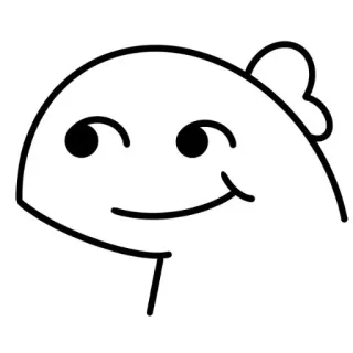 🦖 5cc14bd4 sederhana, imut, kartun, gambar, karakter, gumpalan telegram sticker