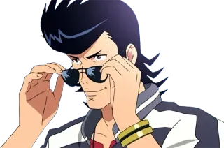 😎 7892f313 Space Dandy Anime, Cartoni animati, Space Dandy, Cool, Occhiali da sole, Personaggio whatsapp sticker
