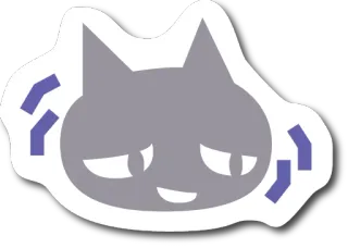 😅 0292c67b kat, sticker, cartoon, dier, schattig telegram sticker