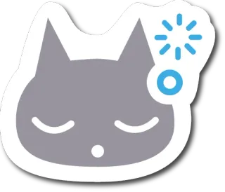 😴 530962b4 kat, sticker, schattig, dier, slapen, cartoon telegram sticker