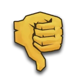 👎 4ccf6cb4 Pouce vers le bas, Je n'aime pas, Négatif, Désapprobation, Vote négatif telegram sticker
