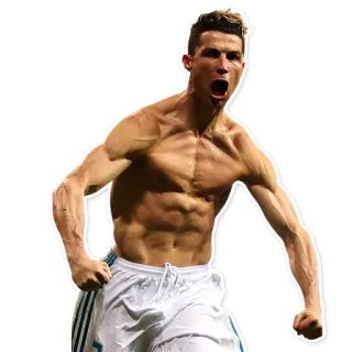 😠 41da1686 Cristiano Ronaldo soccer, football, sports, athlete, celebration, cristiano ronaldo whatsapp sticker