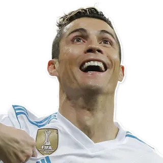 😀 44d47477 Cristiano Ronaldo soccer, football, athlete, celebrity, fifa, cristiano ronaldo, sports whatsapp sticker