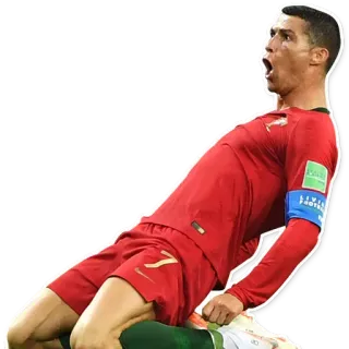 😮 61beea7f Cristiano Ronaldo soccer, football, athlete, celebration, ronaldo whatsapp sticker