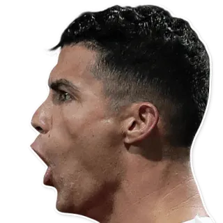 😮 7f836a59 Cristiano Ronaldo soccer, football, athlete, celebrity whatsapp sticker