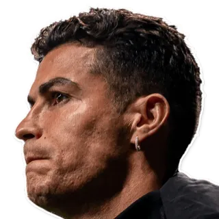 😶 b4cc351a Cristiano Ronaldo soccer, football, athlete, portrait, man whatsapp sticker
