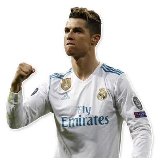 👌 b8473e46 Cristiano Ronaldo soccer, football, athlete, celebration, real madrid whatsapp sticker