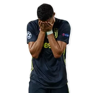 😭 b8bc14ad Cristiano Ronaldo football, soccer, sad, cry, player whatsapp sticker