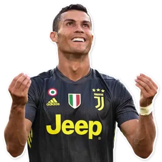 😦 ce7b70b8 Cristiano Ronaldo soccer, athlete, football, celebration, ronaldo whatsapp sticker