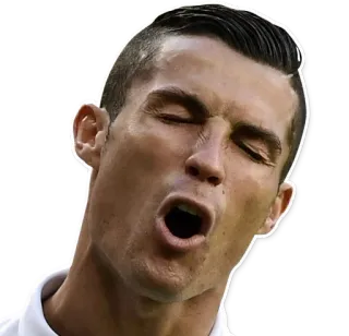 😣 e54deda7 Cristiano Ronaldo soccer, football, player, athlete, sports, cristiano ronaldo whatsapp sticker