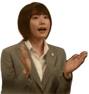 😙 eec4a58f kobieta, garnitur, prawnik, profesjonalny, klaskanie, świętowanie, sukces telegram sticker