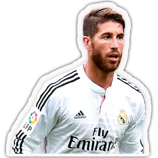 ️ 60d477a1 soccer, football, athlete, player, real madrid, ramos whatsapp sticker