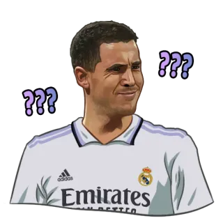 🤨 0b415e77 ??? 人, サッカー, アスリート, 質問, 疑問, 不思議, 表情 telegram sticker