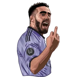 🖕 d7a595f7 中指, 攻撃的, ジェスチャー, 男性, スポーツ, ポートレート telegram sticker