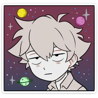 😐 b7b5fdd1 动漫, 太空, 行星, 卡通, 贴纸 whatsapp sticker