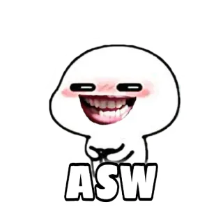 😁 56e1b2e2 ASW Dibujo animado, Meme, Divertido, Personaje, Humor telegram sticker