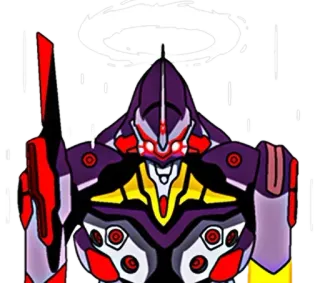 🔷 d714f685 Eva-01 Neon Genesis Evangelion 动漫, 机器人, 机甲, 新世纪福音战士, EVA telegram sticker