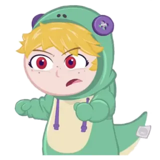 ⚡️ b37c4831 cartoon, dinosaur, character, cute, angry telegram sticker
