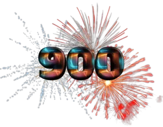 ❗ 14e2a874 fogos de artifício, celebração, números, brilhante, festa telegram sticker