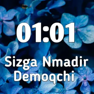 ❤️ 8ab284d7 01:01
Sizga Nmadir
Demoqchi telegram sticker