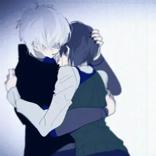 🌟 36e6a0c9 อนิเมะ, กอด, อารมณ์, มิตรภาพ, ตัวละคร telegram sticker