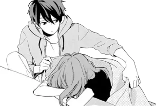 🖤 7b959594 อนิเมะ, คู่รัก, มังงะ, แสดงความรัก telegram sticker