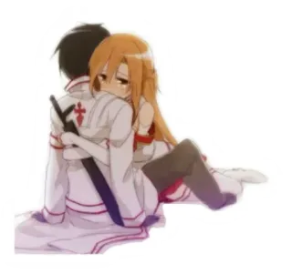 🤗 ba1b9b2a Kirito, Asuna Sword Art Online อนิเมะ, โรแมนติก, Sword Art Online, SAO, คิริโตะ, อาสึนะ telegram sticker