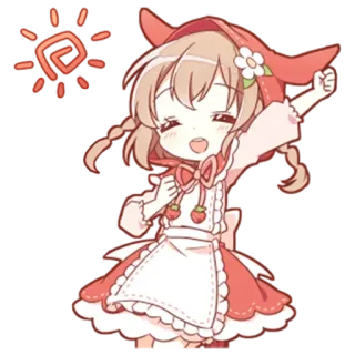 ☀️ 6ebc7c8a Аниме, Чиби, Милый, Мультфильм, Иллюстрация, Кавайный telegram sticker