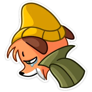 😢 66c8ac23 여우, 슬픈, 울음, 눈물, 만화, 동물, 캐릭터 telegram sticker
