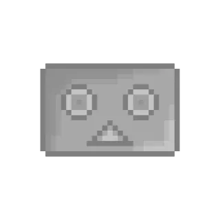 👮 8fc302ef Pixel art, Robot, Xám, Mặt, Nghệ thuật số telegram sticker