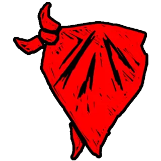 😎 31fee73b красный, бандана, платок, шарф, головной убор, аксессуар whatsapp sticker