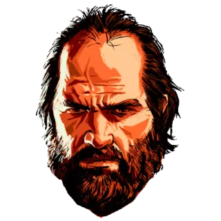 🎭 687fd8a8 Arthur Morgan Red Dead Redemption 2 Артур Морган, Red Dead Redemption 2, Ковбой, Вестерн, Видеоигра, Портрет whatsapp sticker