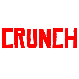 🙃 c68092c0 CRUNCH хруст, красный, слово, еда whatsapp sticker