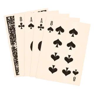 ♠️ d8f6b086 игральные карты, карточная игра, азартные игры, туз, восьмёрка whatsapp sticker
