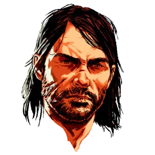 😎 f4024d11 John Marston Red Dead Redemption персонаж видеоигры, вестерн, джон марстон, red dead redemption, ковбой, преступник whatsapp sticker