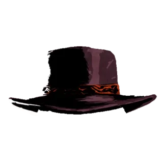 🤠 ff720097 шляпа, цилиндр, мода, аксессуар, винтаж, элегантный whatsapp sticker