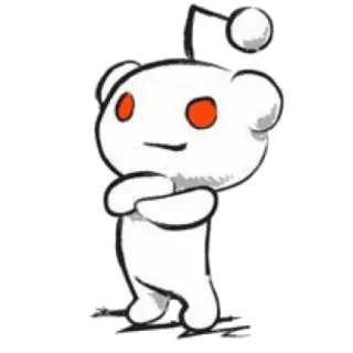 😏 51534b7e Snoo Reddit, Snoo, Mascotte, Internet, Social media, Cartone animato, Personaggio telegram sticker