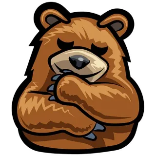 🤗 59d43dfc orso, abbraccio, carino, animale, cartone animato, illustrazione telegram sticker