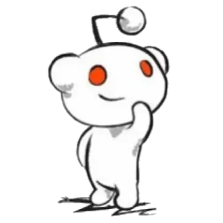 🙂 70c720fe Snoo reddit, alieno, snoo, mascotte, social media telegram sticker