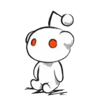 😶 93d60eef Reddit Snoo Reddit, Snoo, mascotte, alieno, robot telegram sticker