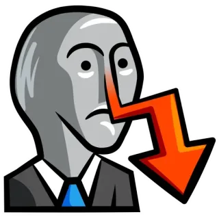 👎 9631ef0b Stonks, Borsa, Meme, Freccia, Finanza, Investimenti telegram sticker