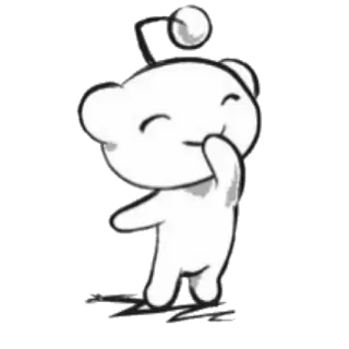 ☺️ 9920c51d Snoo reddit, Snoo, mascotte, cartone animato, carino telegram sticker