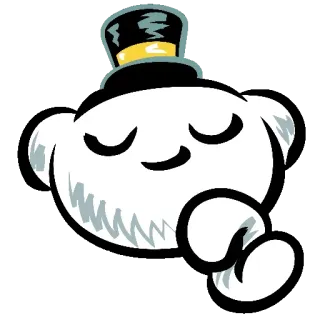 🎩 ee0236cd cartone animato, personaggio, cilindro, disegno telegram sticker