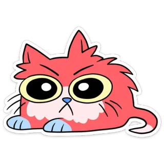 😤 930e3c46 chat, colérique, dessin animé, animal, autocollant, mignon telegram sticker